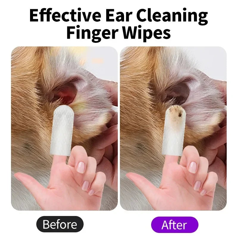 Pawora™ Pet Ear Cleaning Finger Wipes (50 PCS)