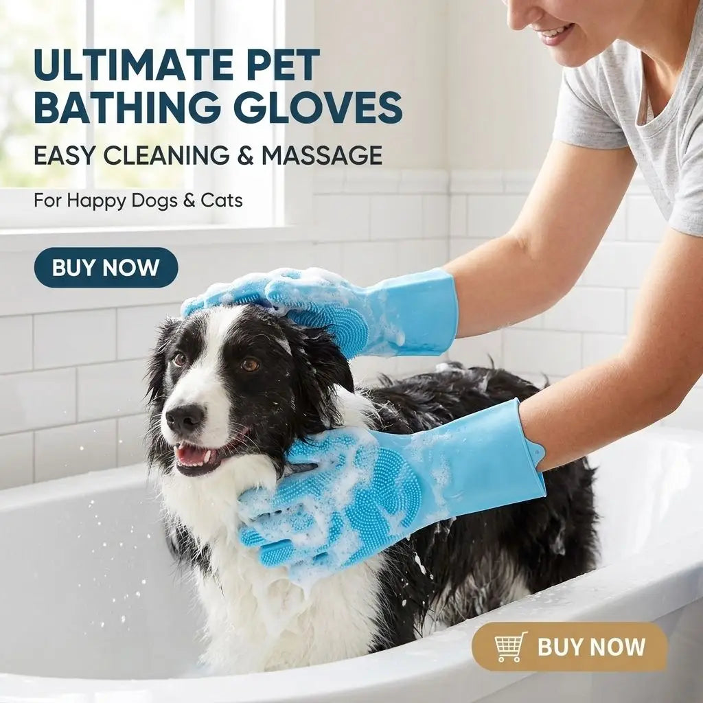 Pawora™ Silicone Pet Bath & Grooming Glove
